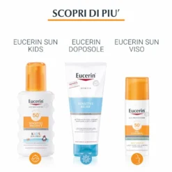 Eucerin Sensitive Protect - Spray solare trasparente SPF 50 per la protezione del corpo, 200 ml