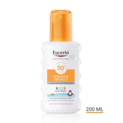 Eucerin Sun Protection Bambini SPF 50+ - Spray solare per la pelle sensibile e atopica, 200 ml