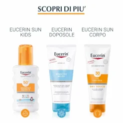 Eucerin Sun Protection Oil Control - Gel crema solare viso SPF 50+ per la pelle acneica, 50 ml
