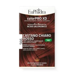 EuPhidra ColorPro XD 566 Castano Chiaro Rosso - Colorazione permanente per pelle sensibile, 120 ml