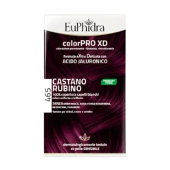 EuPhidra ColorPro XD 465 Castano Rubino - Colorazione permanente per capelli bianchi, 1 kit