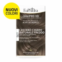 EuPhidra ColorPro XD 507 castano chiaro naturale freddo - Tinta permanente per capelli, 120 ml