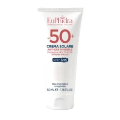EuPhidra Crema Solare Anti-Età Invisibile SPF 50+ - Crema solare viso per le macchie cutanee, 50 ml