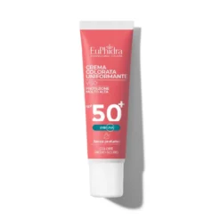 Euphidra Crema solare viso colorata SPF 50+ - Crema uniformante medio-scura per le macchie, 30 ml