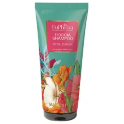 Euphidra Doccia Shampoo Petali di Rosa per corpo e capelli, 200 ml