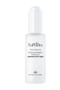 Euphidra Filler Suprema Acido Jaluronico 4.000 PPM - Siero viso riempitivo e ristrutturante, 30 ml