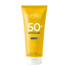 EuPhidra Latte Solare SPF50+ - Latte solare per il corpo ad azione antiossidante, 200 ml