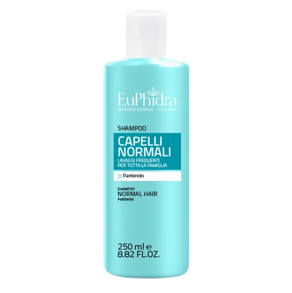 Euphidra Shampoo Capelli Normali - Shampoo idratante per capelli morbidi e luminosi, 250 ml