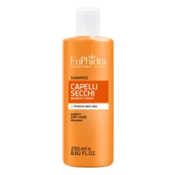 Euphidra Shampoo capelli secchi - Shampoo emolliente per i capelli secchi e crespi, 250 ml