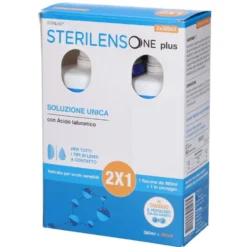 Eurospital Sterilens One Plus - Soluzione unica per le lenti a contatto, 2 flaconi da 380 ml