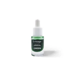 Evisage Maschera Viso Green - Un set con maschera idratante e un booster esfoliante, 100 ml e 5 ml