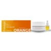 Evisage Maschera Viso Orange - Kit antimacchia per il viso con maschera e booster, 100 ml e 5 ml