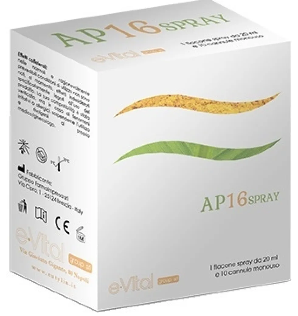E.vitalgroup Ap16 Spray - Gel vaginale per riparare e proteggere la mucosa, 20 ml e 10 cannule