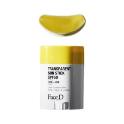 Face D Transparent Sun Stick SPF50+ Stick solare viso e corpo trasparente, 20g
