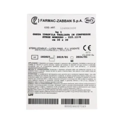 Farmac-zabban Garza Compressa Idrofila 12/8 30 x 30cm, 1kg