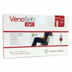 Farmac-Zabban Venofleb Emo - Integratore per la circolazione venosa e il microcircolo, 20 compresse