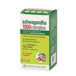 Farmaderbe Ashwagandha Integratore Benessere Mentale, 60 capsule