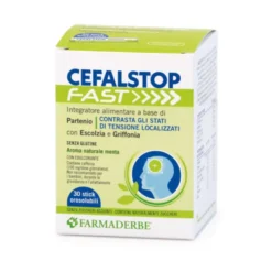 Farmaderbe Cefal Stop Fast Integratore Alimentare, 30 stick orosolubili
