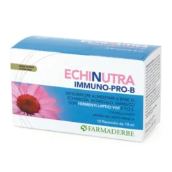 Farmaderbe Echinutra Immuno Pro-B - Integratore per il sistema immunitario, 10 flaconcini da 10 ml