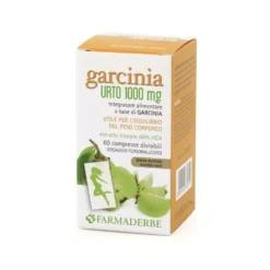 Farmaderbe Garcinia Urto 1000 mg - Integratore alimentare per il controllo del peso, 60 compresse