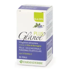 Farmaderbe Glanol Plus Oil Borragine Integratore Alimentare, 60 Perle