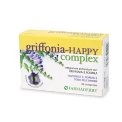 Farmaderbe Griffonia Happy Complex - Integratore alimentare per il tono dell'umore, 30 compresse