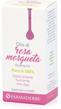 Farmaderbe Olio di Rosa Mosqueta Puro 100%, 15ml