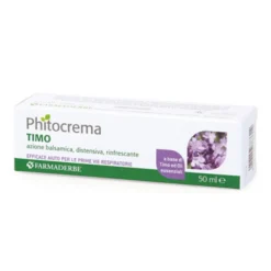 Farmaderbe Phitocrema Timovit - Crema balsamica per il benessere delle vie respiratorie, 50 ml