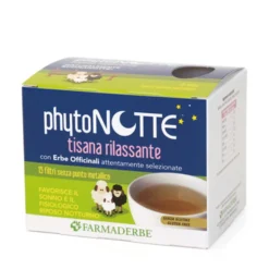 Farmaderbe Phyto Notte - Tisana rilassante per il sonno e il riposo notturno, 15 filtri
