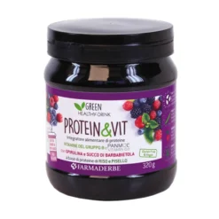 Farmaderbe Protein & Vit - Integratore di Proteine ai Frutti Rossi, 320g