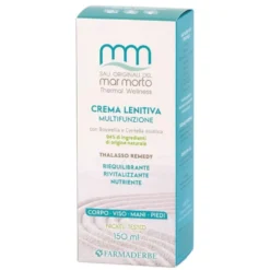 Farmaderbe Sali del Mar Morto - Crema lenitiva multifunzione per la pelle secca e irritata, 150 ml