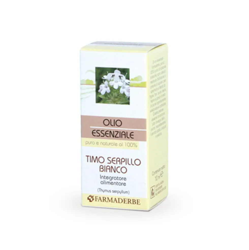 Farmaderbe Timo Bianco Olio Essenziale Integratore Alimentare, 10ml