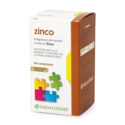 Farmaderbe Zinco Integratore Alimentare, 60 Compresse