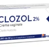 Farmitalia Clozol 2% - Crema vaginale antimicotica per le infezioni da candida, 30 g