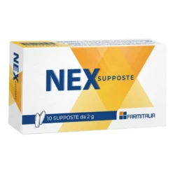 Farmitalia Nex - Supposte per i sintomi della prostatite, 10 supposte da 2 g