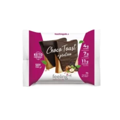 Feeling Ok Choco Toast Start Fette Biscottate con Copertura al Cacao, 50g
