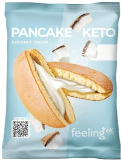 Feeling Ok Pancake Chetogenico al Cocco basso contenuto di carboidrati, 50 g
