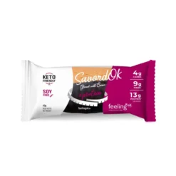 Feeling Ok Savoiardo Glassato Cacao Gusto Vaniglia e Limone Low Carb, 50g