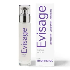 Fera Pharma Evisage Crema Notte - Crema nutriente e levigante per il viso e il collo, 50 ml