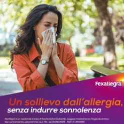 Fexallegra 120 mg - Antistaminico per la rinite allergica, 10 compresse