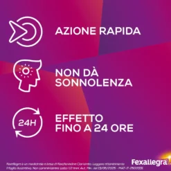 Fexallegra 120 mg - Antistaminico per la rinite allergica, 10 compresse