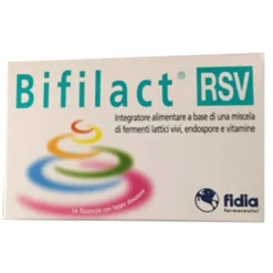 Fidia Bifilact Rsv - Integratore alimentare per la flora batterica intestinale, 14 flaconcini