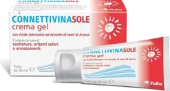 FIDIA Connettivina Sole Crema Gel Scottature Eritemi Solari e Arrossamenti, 30ml