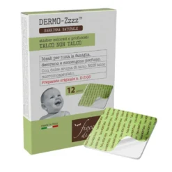 Fiocchi di Riso Dermo Zzzz Talco Non Talco - Cerotti repellenti contro le zanzare, 12 pezzi