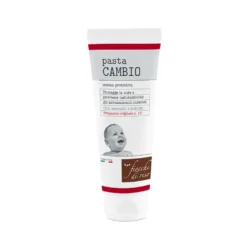 Fiocchi di Riso Pasta Cambio - Crema protettiva antiarrossamento per il cambio pannolino, 100 ml