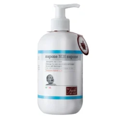 Fiocchi di Riso Sapone Non Sapone - Detergente viso e mani per la pelle sensibile, 400 ml