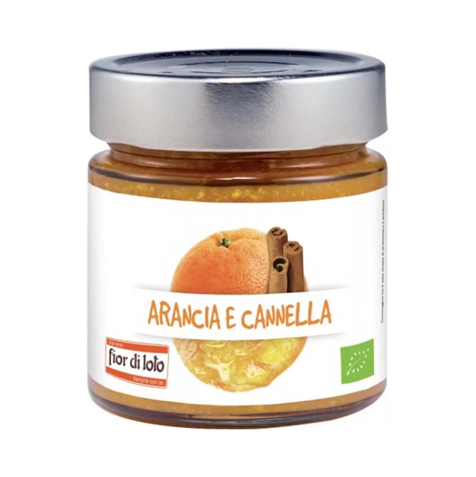 Fior Di Loto Composta Arancia e Cannella Bio, 250g