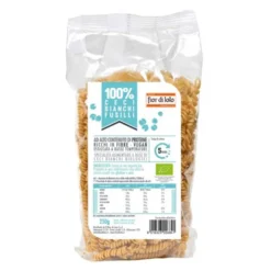 Fior di Loto Fusilli di ceci bianchi bio senza glutine per la dieta vegana, 250 g