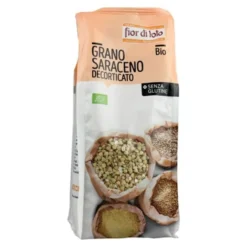 Fior di Loto Grano Saraceno Decorticato - Cereale biologico senza glutine per minestre, 400 g