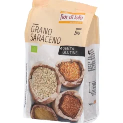 Fior di Loto Grano Saraceno Decorticato - Cereale biologico senza glutine per minestre, 400 g